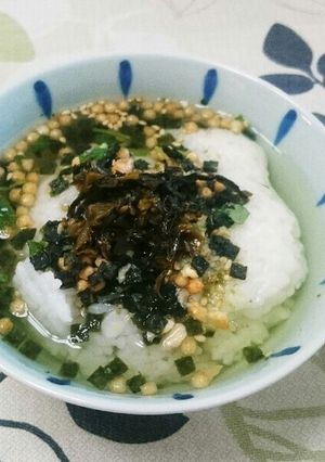 簡単!美味しい!お茶漬けに高菜-レシピのメイン写真