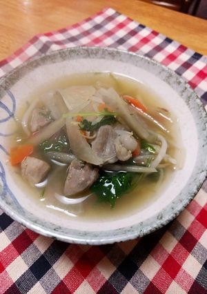 野菜たっぷり！鶏肉入りすまし汁♥-レシピのメイン写真