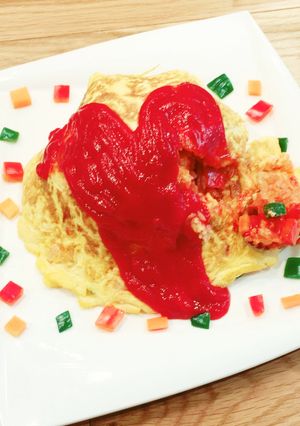 カラフル野菜オムライス-レシピのメイン写真