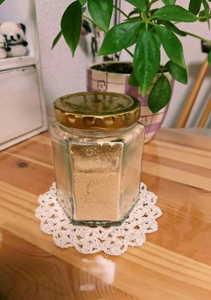 空きビンで！きな粉と砂糖の混ぜ方☆-レシピのメイン写真