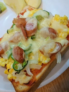 たまごピザトースト★簡単朝食★脱目玉焼き-レシピのメイン写真