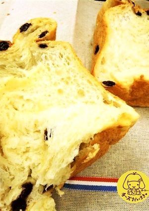 HBでクリームチーズ入りレーズン食パン-レシピのメイン写真