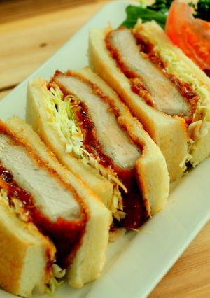 冬休みの♥カフェ風カツサンドイッチ-レシピのメイン写真