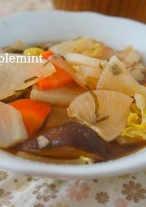ヘルシー♪白身魚と白菜と根菜の塩昆布煮-レシピのメイン写真
