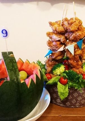 からあげツリー♪クリスマス・誕生日に！-レシピのメイン写真