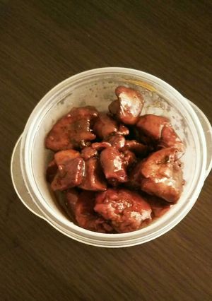 調味料の配分が分かりやすい鶏レバー照り煮-レシピのメイン写真