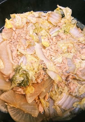 白菜とツナの煮物-レシピのメイン写真