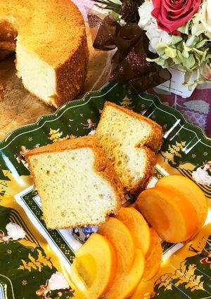 ヘルシー香り◎甘酒ふわわんシフォンケーキ-レシピのメイン写真