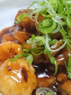 揚げ出し風里芋と鶏もも煮-レシピのメイン写真