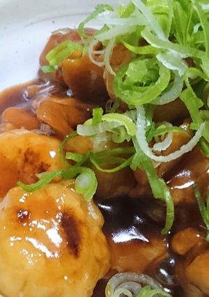 揚げ出し風里芋と鶏もも煮-レシピのメイン写真