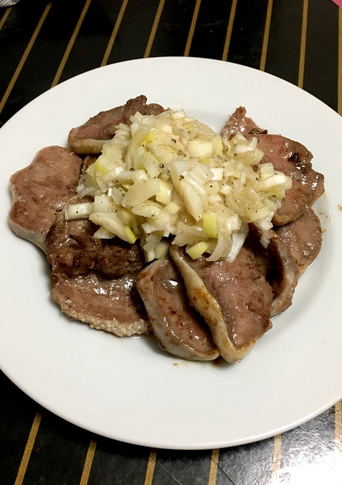 おうち居酒屋♪豚タンのネギ塩だれ♪-レシピのメイン写真