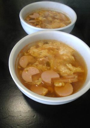 「おさかなのソーセージ」でスープ-レシピのメイン写真