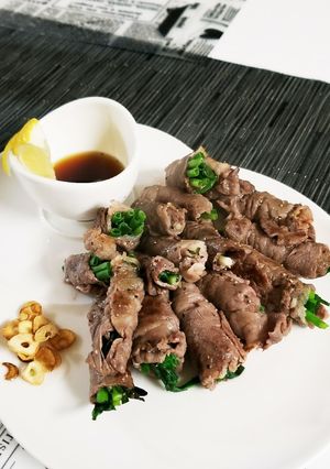 X ' masにもネギの牛肉巻き-レシピのメイン写真