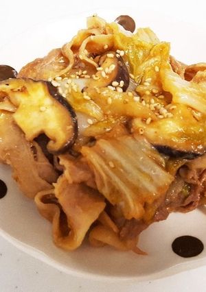 豚バラと白菜のピリ辛味噌炒め-レシピのメイン写真