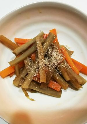 油なし☆きんぴらごぼう-レシピのメイン写真