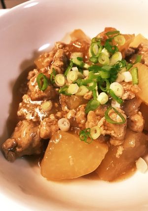 【ホットクック】大根と鶏ひき肉の煮物-レシピのメイン写真