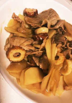 豚バラとジャガイモの甘辛煮【簡単】-レシピのメイン写真