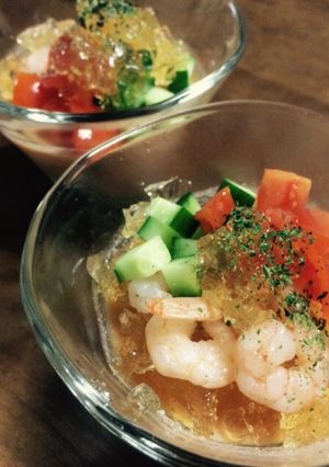 魚介とトマトムース〜コンソメジュレのせ-レシピのメイン写真