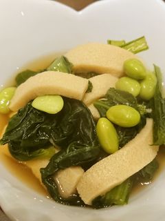 小松菜と高野豆腐の煮びたし-レシピのメイン写真