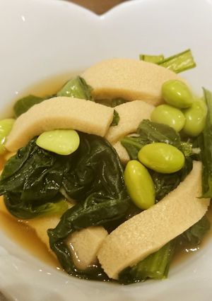 小松菜と高野豆腐の煮びたし-レシピのメイン写真