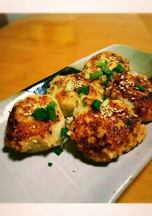 もっちり里芋れんこん餅-レシピのメイン写真
