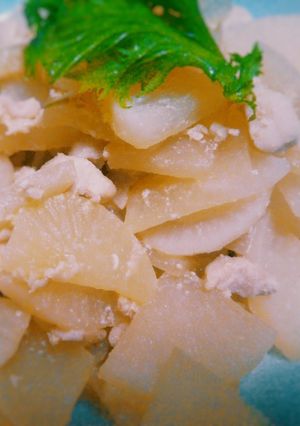 液味噌で★鶏肉と大根の味噌マヨ炒め-レシピのメイン写真