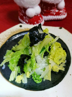 すごい簡単!キャベツと白菜の海苔和え-レシピのメイン写真