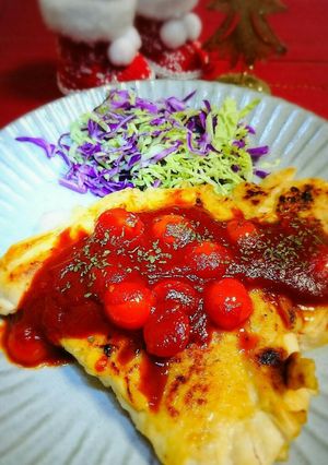 簡単！柔らか鶏むね肉の甘酢トマトダレ-レシピのメイン写真