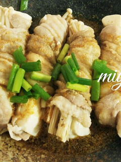 レンチン♥豚バラで豆腐とエノキ巻き♪-レシピのメイン写真