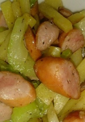 セロリとじゃがいもの炒め物-レシピのメイン写真