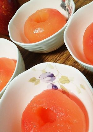 レンジで丸ごと林檎コンポート-レシピのメイン写真
