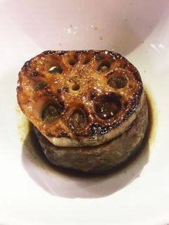 蓮根のひき肉挟み焼き〜照り焼き〜-レシピのメイン写真