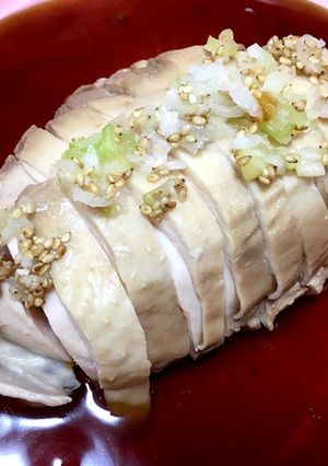 材料入れて煮るだけ★中華風 鶏ハム★-レシピのメイン写真