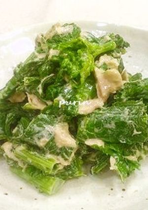 レンジで簡単！菜の花のツナマヨ和え-レシピのメイン写真