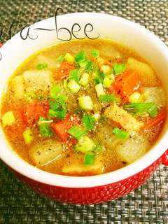 レンジでトロトロ♡大根の中華カレースープ-レシピのメイン写真