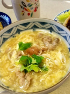 豚肉のかきたまあんかけうどん♥-レシピのメイン写真