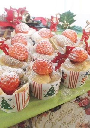 ＨＭで♪いちごとバナナのプチカップケーキ-レシピのメイン写真