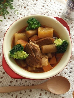 圧力鍋で♪豚肉と根菜のトマトソース煮-レシピのメイン写真