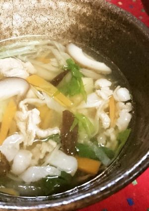 優しい味★コク有【たっぷり野菜の沢煮椀】-レシピのメイン写真