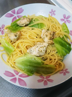 爽やか~鶏ささみとキャベツのレモンパスタ-レシピのメイン写真