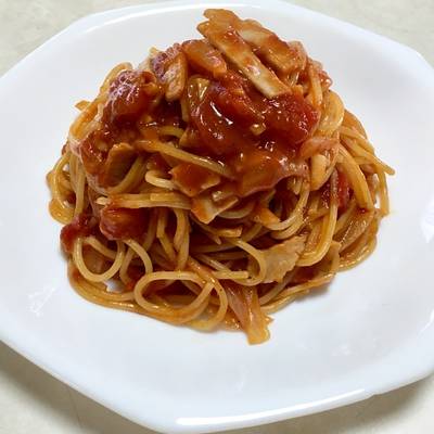 トップ ミニトマト ほうれん草 パスタ フライパンひとつ