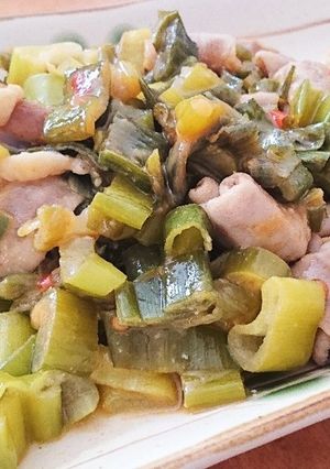 豚モツと青ネギの辛味噌焼き-レシピのメイン写真