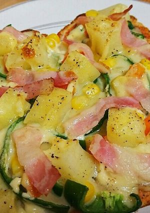 ベーコンポテトのピザトースト-レシピのメイン写真
