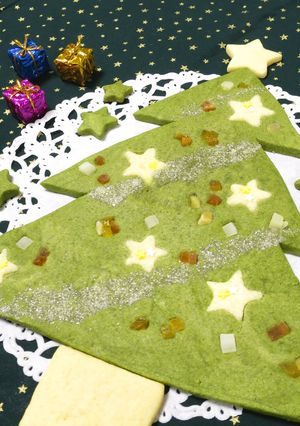 【簡単】大きいクリスマスツリークッキー♪-レシピのメイン写真