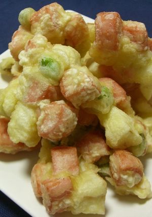 魚肉ソーセージのコロコロかき揚げ-レシピのメイン写真