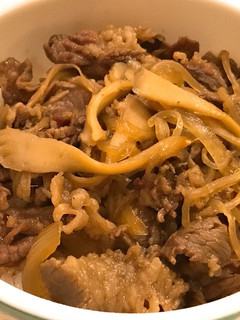 にんにく香る、舞茸効果でやわらか牛丼!-レシピのメイン写真