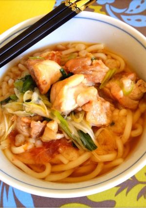 鳥ネギうどん-レシピのメイン写真