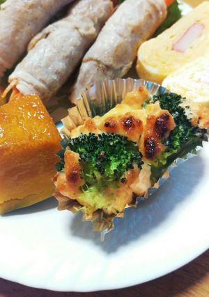 お弁当に☆ブロッコリーの鮭マヨ焼き-レシピのメイン写真
