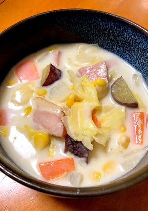 野菜たっぷりミルクスープ-レシピのメイン写真