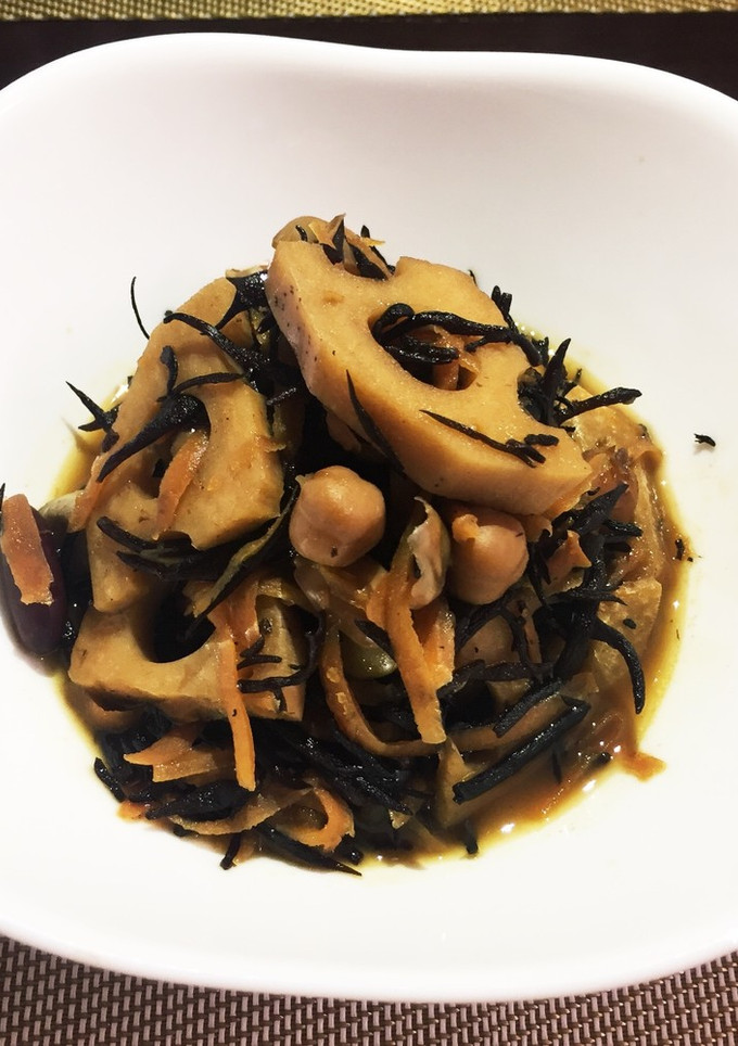 根菜とお豆とひじきの煮物-レシピのメイン写真